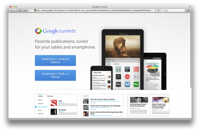 Google quietly launches Google Currents to US users