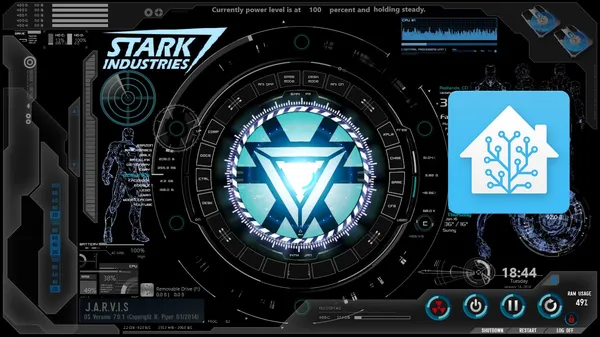 J.A.R.V.I.S inspired announcement/greeting for Home Assistant